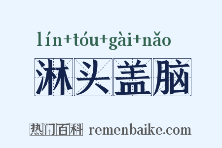 淋头盖脑是什么意思的图片